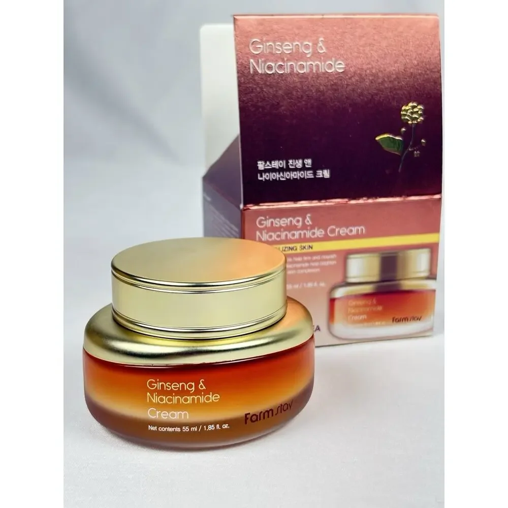 Ginseng & Niacinamide Cream 1.85 oz Korean Beauty Revitalizing Skin Exp 2029/02